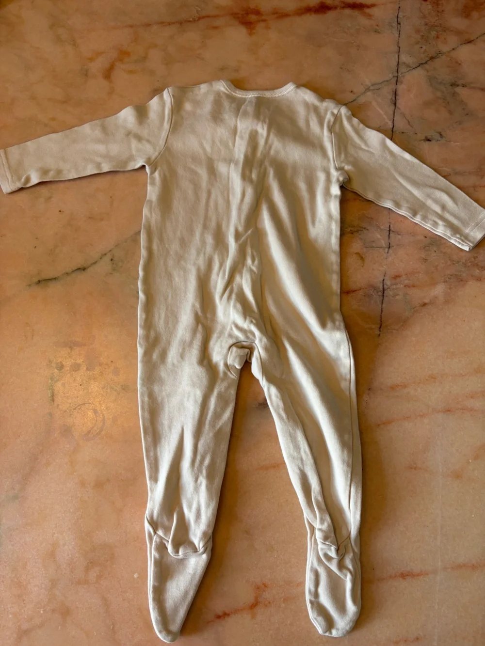 3-Pack Neutral Baby Pajama Footed Onesies - Bear & Star Prints NEVER WORN